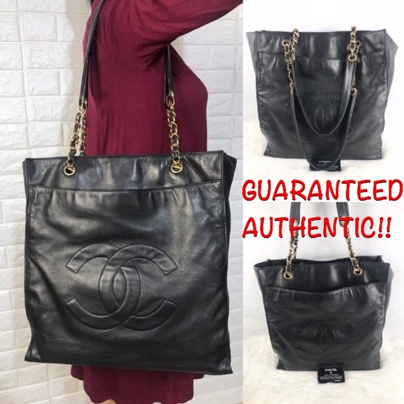 CHANEL Handbags - ❤️FINAL SALE💎XLARGE 💎CHANEL BLACK LAMBSKIN RARE